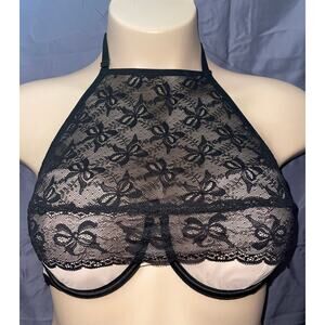 34DD BLACK & NUDE LACE VICTORIA'S SECRET CAMI BRA